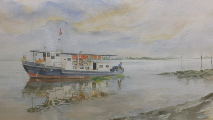 Ký ức biển trong từng nét cọ